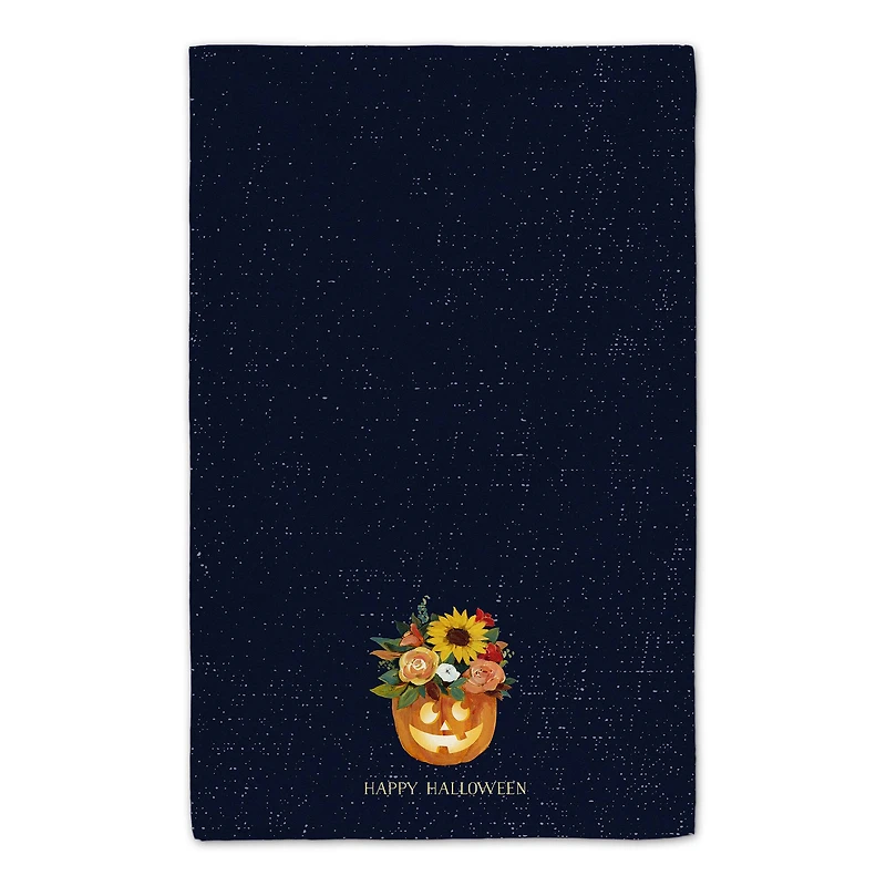 Floral Jackolantern 16" x 25" Tea Towel - Set of 2