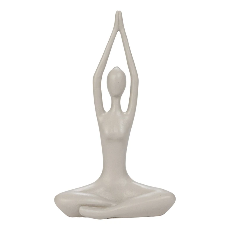 Hello Honey® Yoga Figure & Glass Votive Candle Holder Set