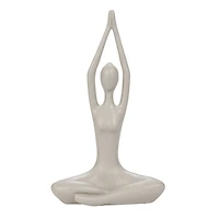 Hello Honey® Yoga Figure & Glass Votive Candle Holder Set