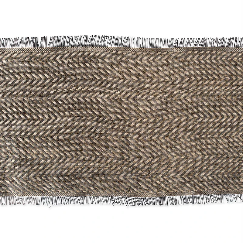 DII® 72" Mineral Chevron Burlap Table Runner