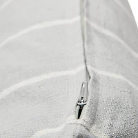 Hello Honey® Gray Square Interwoven Stripe Cotton Pillow Cover