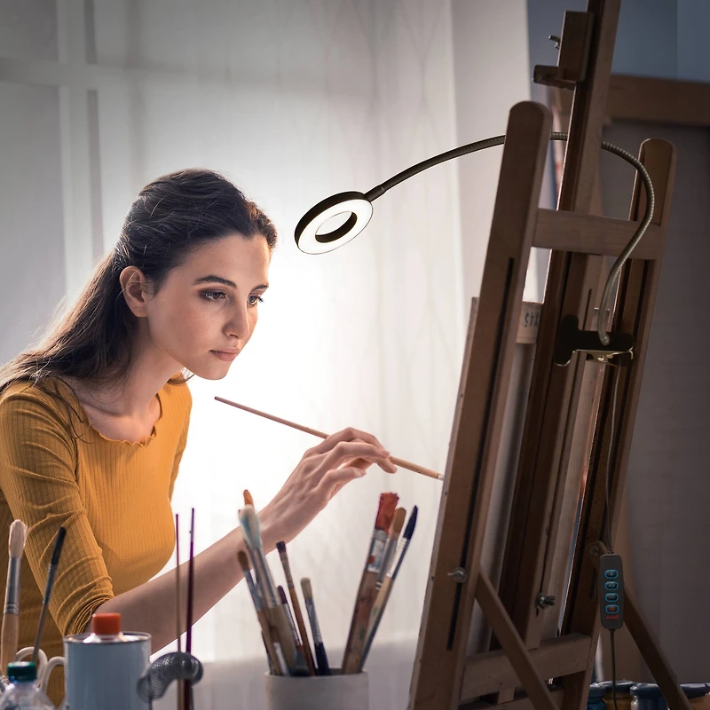 OttLite Dimmable Ring Light with Clip