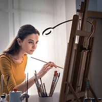 OttLite Dimmable Ring Light with Clip