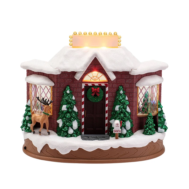 8" Animated & Musical LED Santa's Workshop