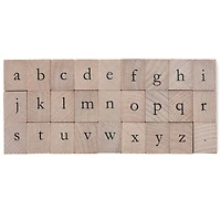 12 Pack: Lowercase Alphabet Wood Stamp Set by Recollections™