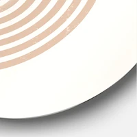 Designart - Abstract Geometrical Sun and Moon With Leaf I