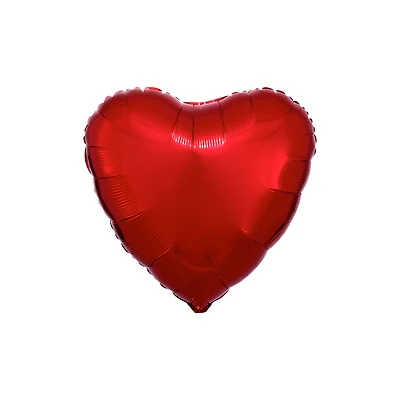 17" Metallic Heart Mylar Balloon