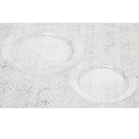 8 Pack: Clear 40 Piece Dinner & Lunch Plate Set by Celebrate It™