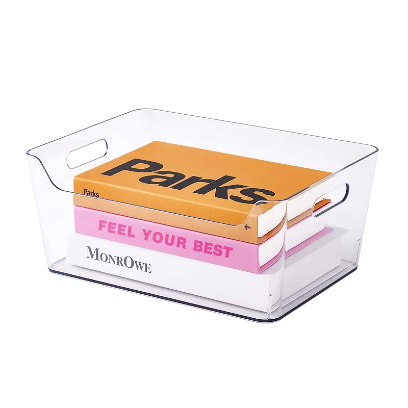 12 Pack: Large Clear Open Storage Bin by Simply Tidy®