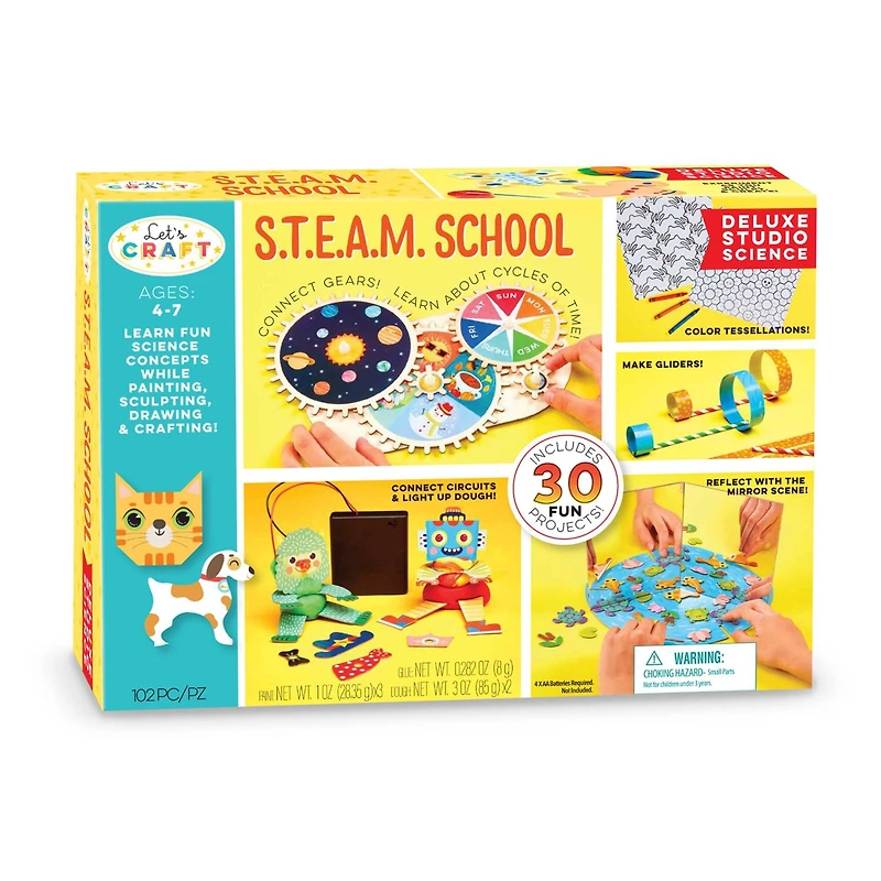 Bright Stripes Let's Craft S.T.E.A.M. School Deluxe Studio Science Activity Kit