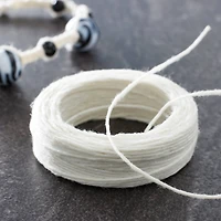 White Waxed Linen Cord by Bead Landing™