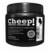 Cheep® Lamp Black Acrylic Paint, 16.9oz.