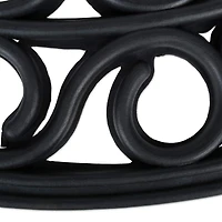 DII® J&M Iron Heart Half Round Rubber Doormat