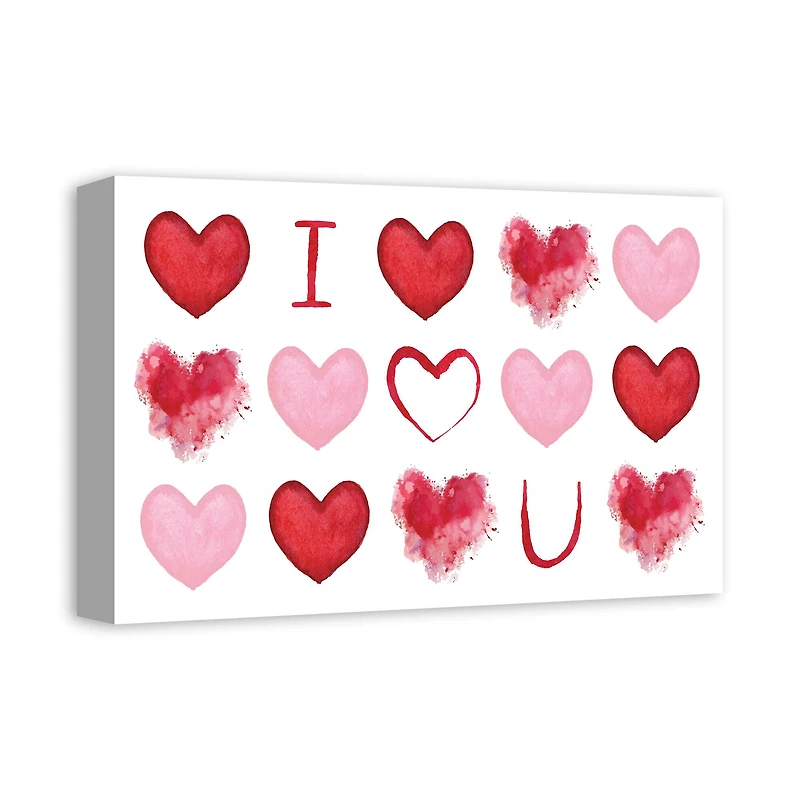 I Heart You 18" x 12" Canvas Wall Art