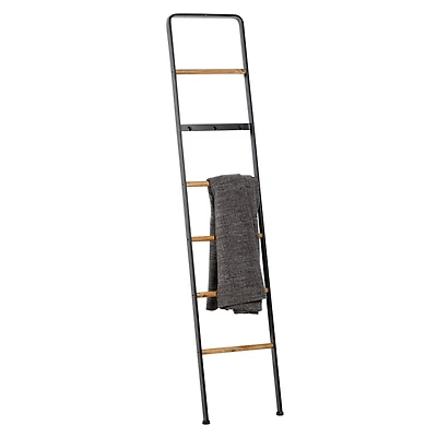 72" Black Metal Contemporary Ladder