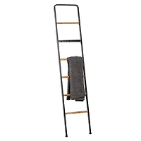 72" Black Metal Contemporary Ladder