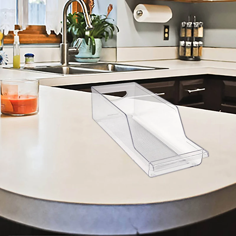 Mind Reader Clear Acrylic Stackable Pop Soda Can Dispenser Bin