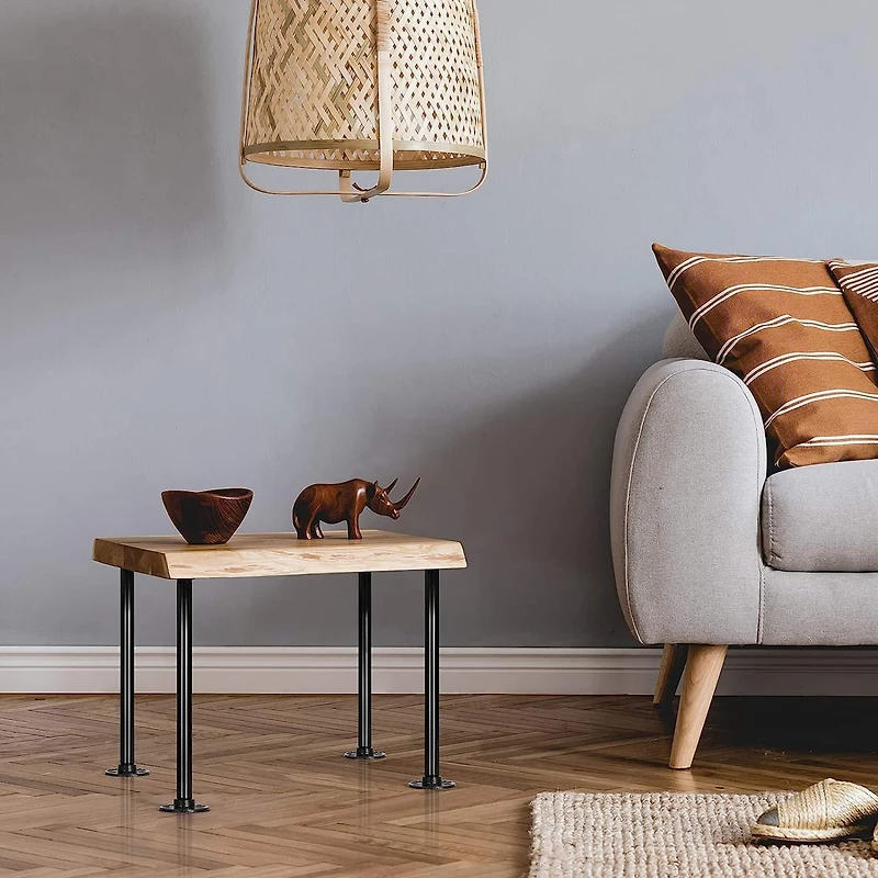 NEX™ Black Industrial Pipe Metal Table Legs, 4ct.