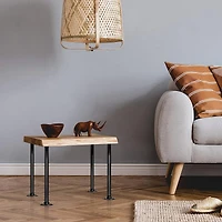 NEX™ Black Industrial Pipe Metal Table Legs, 4ct.