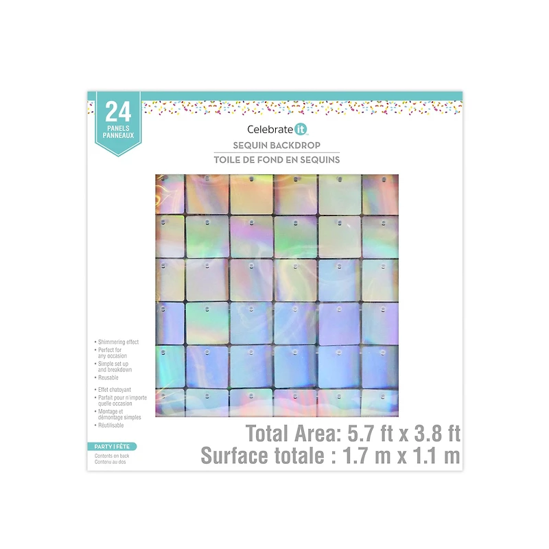 Iridescent Sequin Backdrop by Celebrate It™