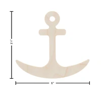 Leisure Arts® 6" Rocking Anchor Wood Shape