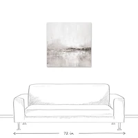Gray and Taupe Abstract 30" x 30"Canvas Wall Art