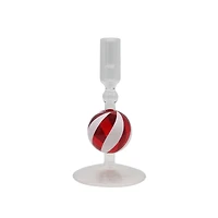 Glass Peppermint Candy Narrow Taper Holder by Ashland®