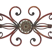 54" Brown Metal Rustic Wall Décor