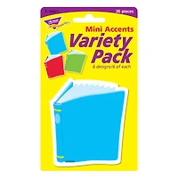 Trend Bright Books Mini Accents Variety Pack, 6 Packs of 36