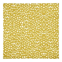 Yellow Painted Spots 10" x 10" Cotton Twill Napkin