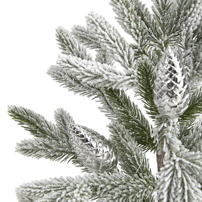 2.5ft. Unlit Flocked Christmas Artificial Christmas Tree