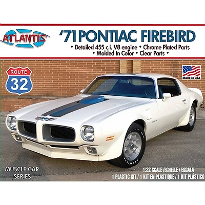 Atlantis® 1971 Pontiac Firebird Route 32 Plastic Model Kit