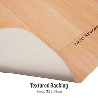 Mind Reader 9-to-5 Collection Woodtone Office Chair Mat