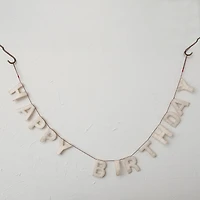Hello Honey® 6ft. Natural Felt Happy Birthday Banner