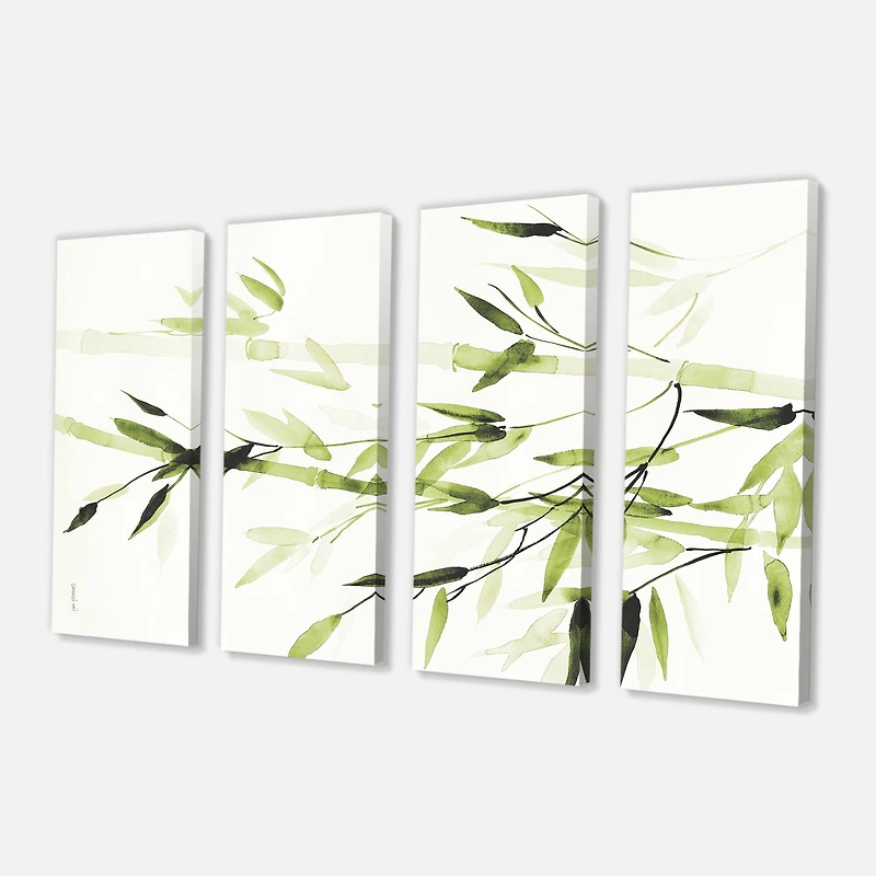 Designart - Simplist Bamboo Leaves II