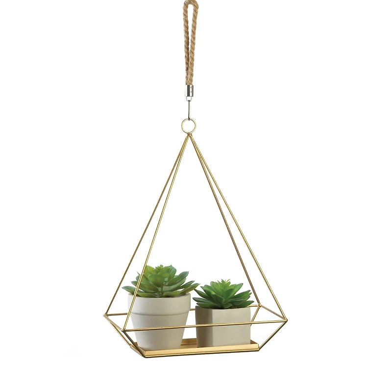 15" Hanging Plant Holder with Rectangle Base