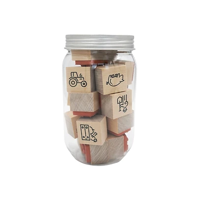Farm Jar of Wood Stamps by Recollections™