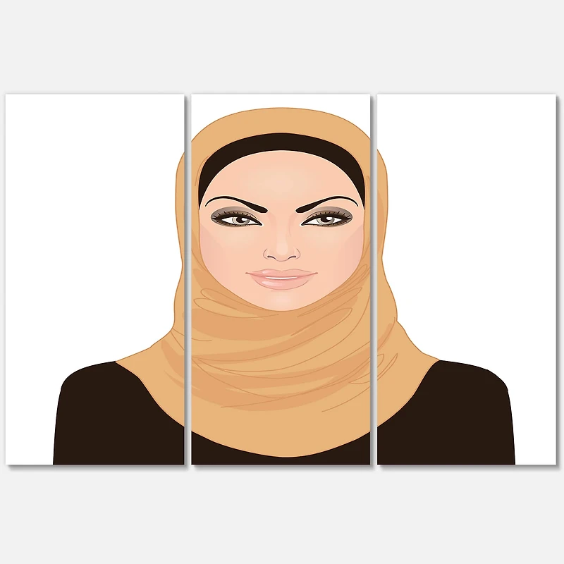 Designart - Portrait of Muslim Woman In Traditional Hijab