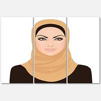 Designart - Portrait of Muslim Woman In Traditional Hijab