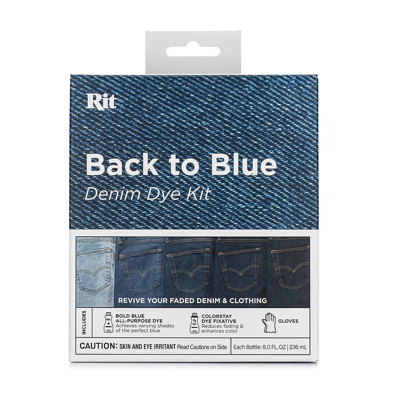 Rit® Back to Blue Denim Dye Kit