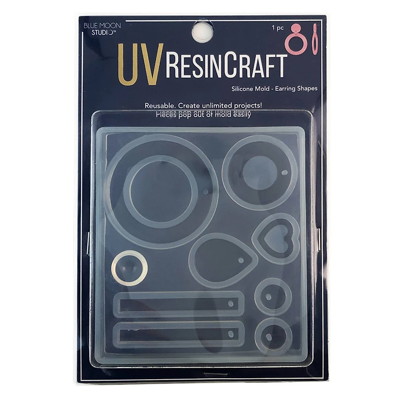 Blue Moon Studio™ UV Resin Craft Earring Shapes Mold