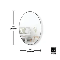 Umbra 36" Titanium Hubba Oval Mirror