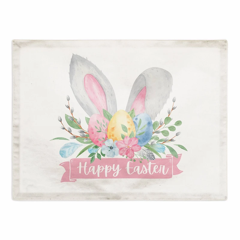 Happy Easter Banner 14" x 18" Poly Twill Placemat