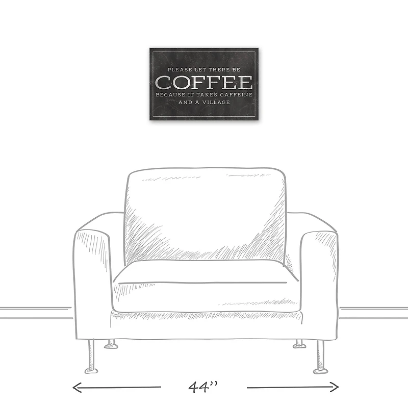 Please Let There Be Coffee 18" x 12' Canvas Wall Art