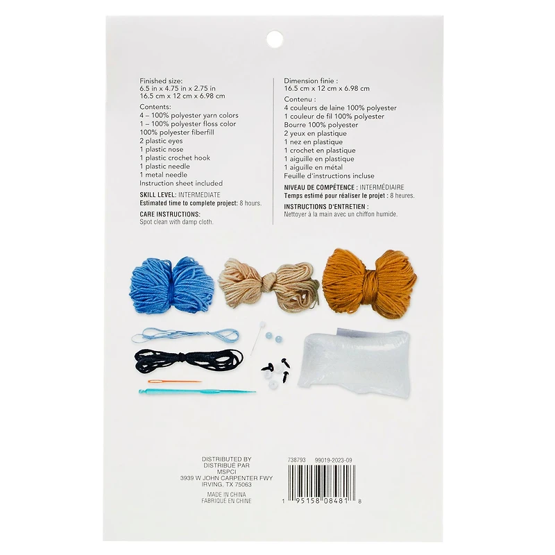 6 Pack: Intermediate Bear Amigurumi Crochet Kit by Loops & Threads®