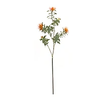 34.25" Orange Flocked Protea Sprays, 6ct.
