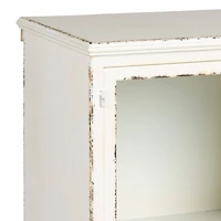 Hello Honey® Antique White Rustic Farmhouse Storage Cabinet