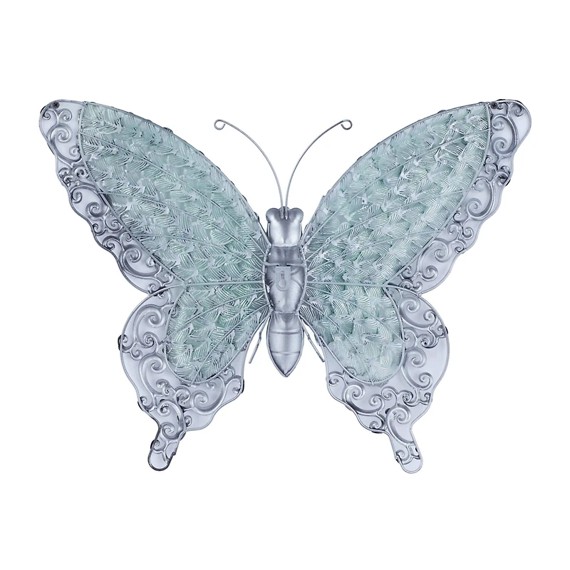 Green Metal Eclectic Wall Decor, 21" x 21" x 2"