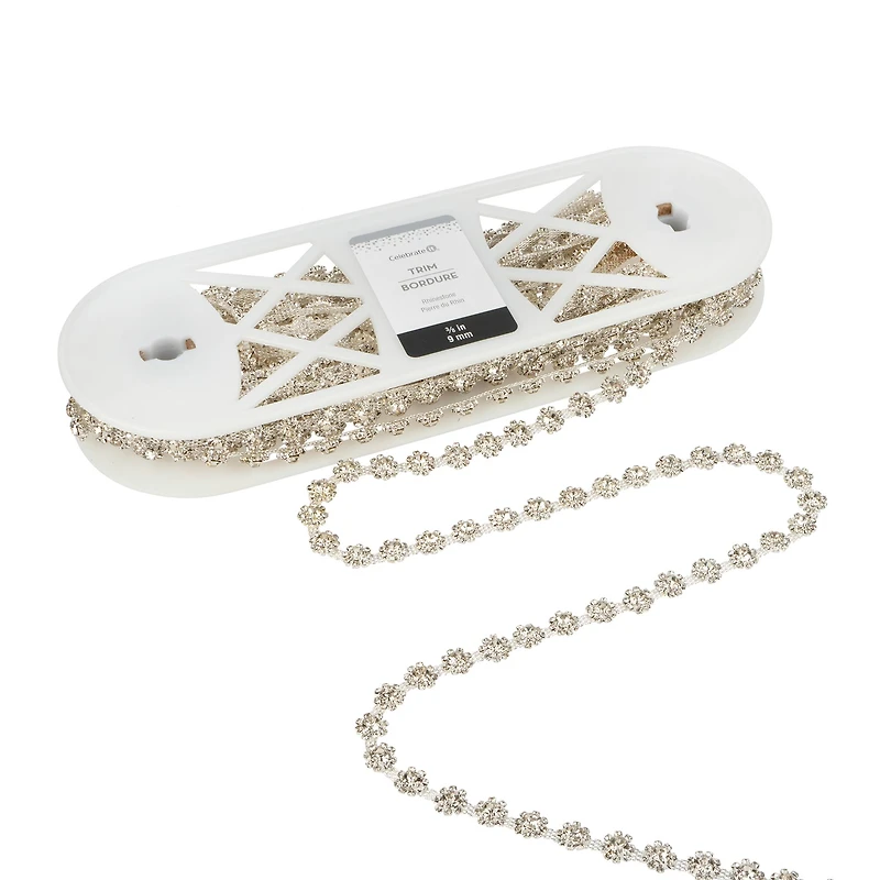 3/8" Rhinestone Trim Ribbon by Celebrate It®