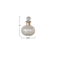 Hello Honey® 10oz. Clear & Gold Etched Glass Mini Decanter